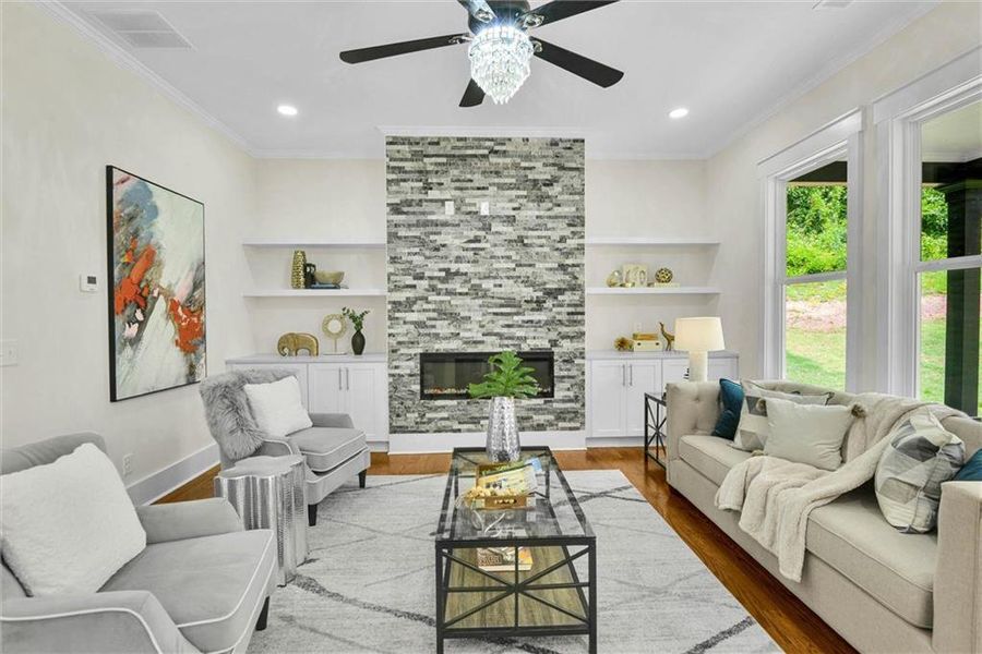 Furnished interior view inside a new home in , Snellville (Image 14).
