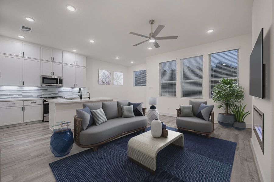 Representative furnished interior of a home built from the Apollo by Chesmar Homes in Rose Hill, Marion (Image 15).