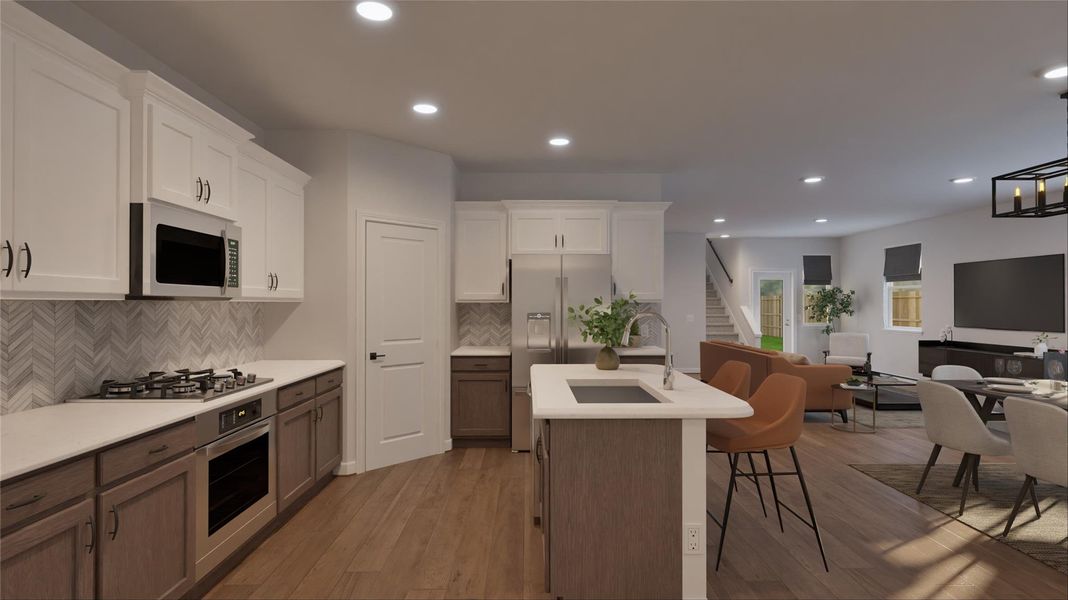 Furnished interior view inside a new home in The Porch at Du Pre, Buda (Image 12). Furnished interior view inside a new home in The Porch at Du Pre, Buda (Image 12).