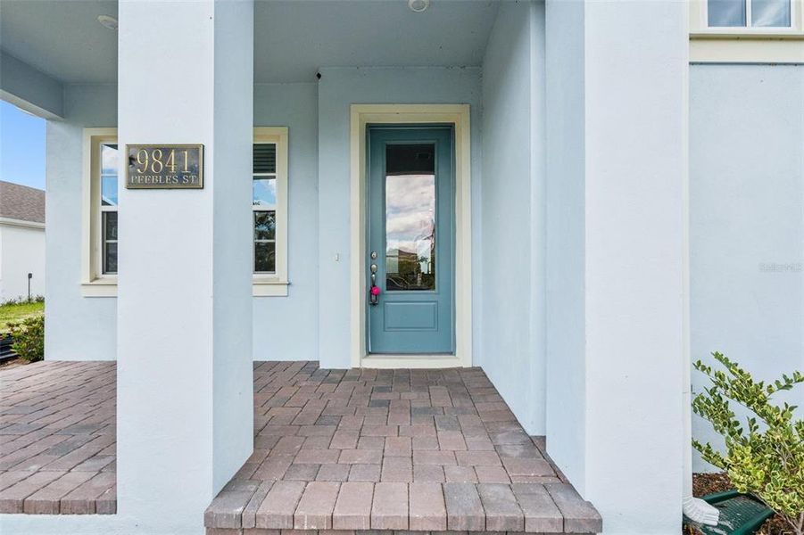 Exterior details and patio area of a home in Laureate Park, Orlando (Image 35).