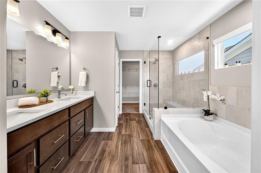 Furnished interior view inside a new home in The Reserve At Liberty Park, Braselton (Image 7).