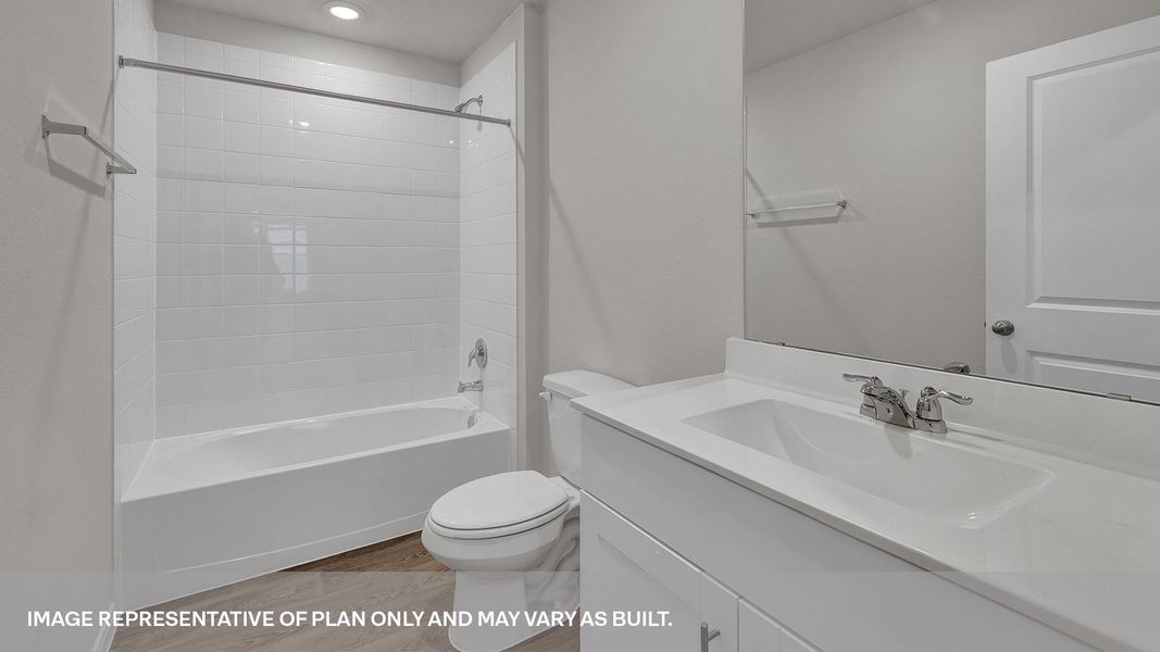 Furnished interior view inside a new home in Whisper South, San Marcos (Image 4).