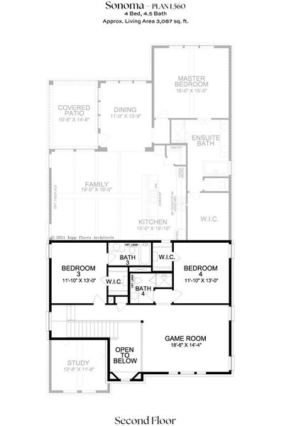 2D floor plan layout for the L560 by Lifestyle Homes in Lexington 55's, Frisco, TX (Image 4). 2D floor plan layout for the L560 by Lifestyle Homes in Lexington 55's, Frisco, TX (Image 4).