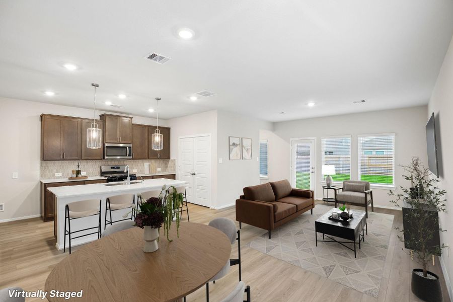 Furnished interior view inside a new home in Landing Meadows - Premier Series, New Caney (Image 6).