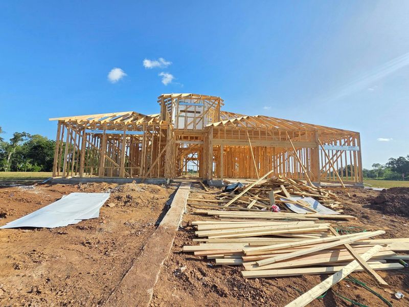 In-progress construction of a new home in , Missouri City, TX (Image 3).