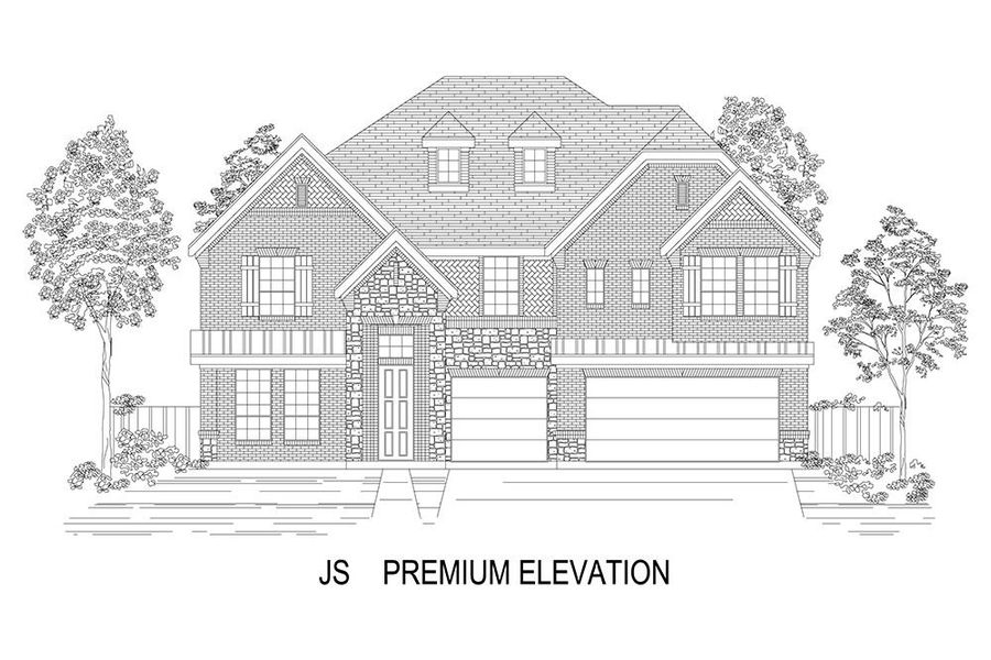 Representative rendering of the exterior for the Boston 2F (w/Media) by First Texas Homes (Image 20).