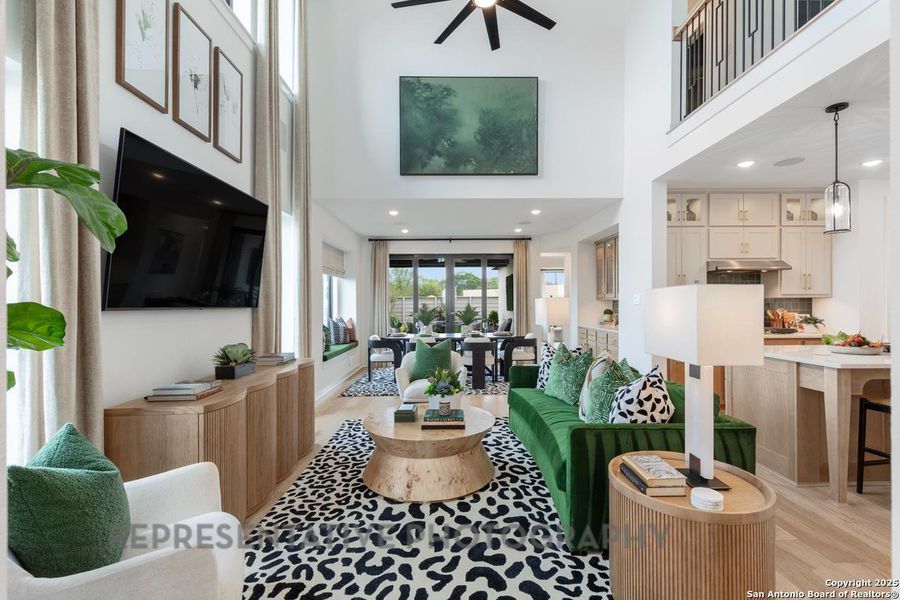 Furnished interior view inside a new home in Davis Ranch: 45ft. lots, San Antonio (Image 46).