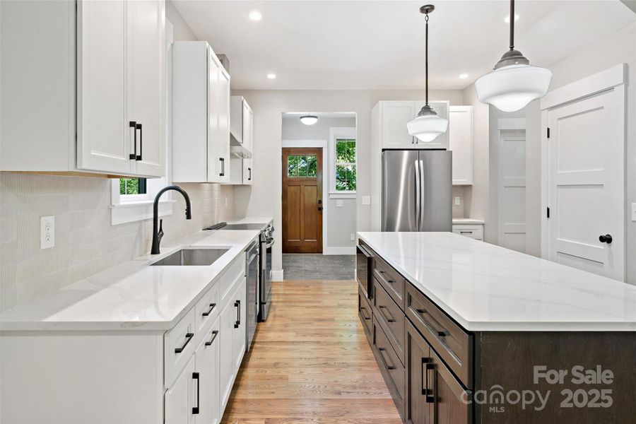 Furnished interior view inside a new home in , Asheville (Image 25).
