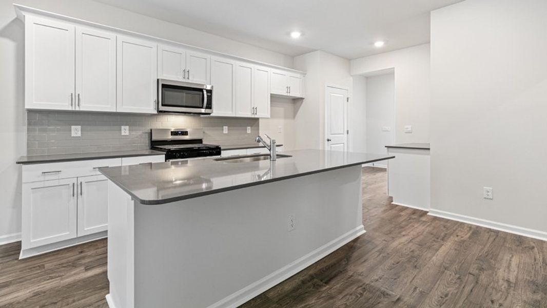 Representative furnished interior of a home built from the HAYWOOD by D.R. Horton in The Villas at Haywood Glen, Knightdale (Image 17).