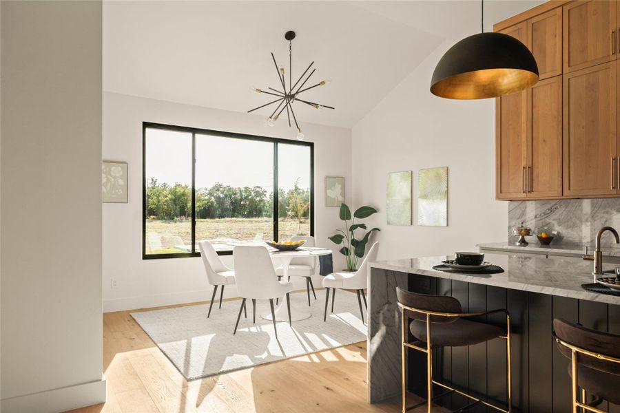 Furnished interior view inside a new home in , Dripping Springs (Image 3). Furnished interior view inside a new home in , Dripping Springs (Image 3).