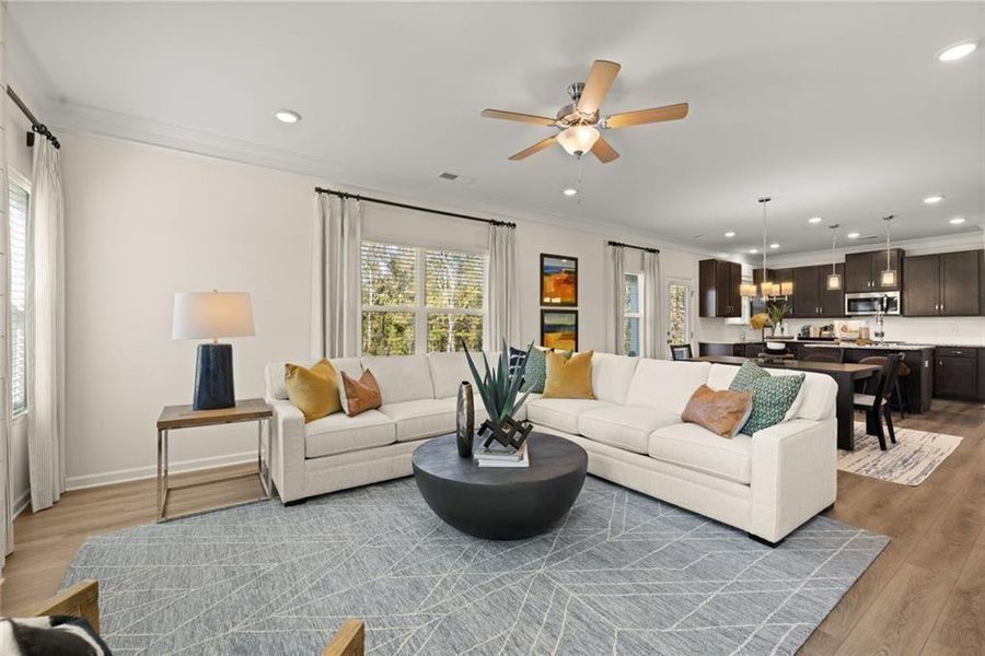 Furnished interior view inside a new home in Oakmont, Dallas (Image 49).