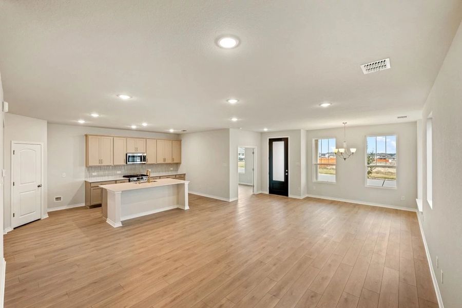 Furnished interior view inside a new home in The Cottages at Lariat, Liberty Hill (Image 5).