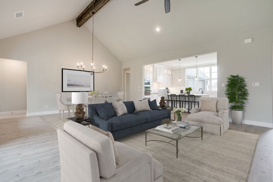 Representative furnished interior of a home built from the The Garland by Kenmark Homes in LeTara, Haslet (Image 5).