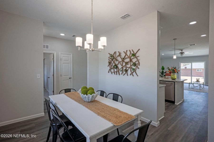Furnished interior view inside a new home in , Jacksonville (Image 16).