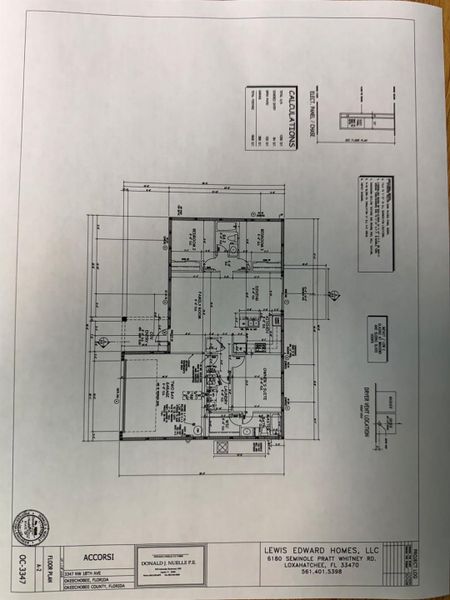 2D floor plan layout of this home in , Okeechobee, FL (Image 2). 2D floor plan layout of this home in , Okeechobee, FL (Image 2).