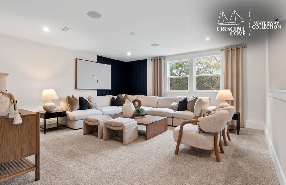 Representative furnished interior of a home built from the Stellar - Waterway Collection by Pulte Homes in Crescent Cove, Myrtle Beach (Image 32).