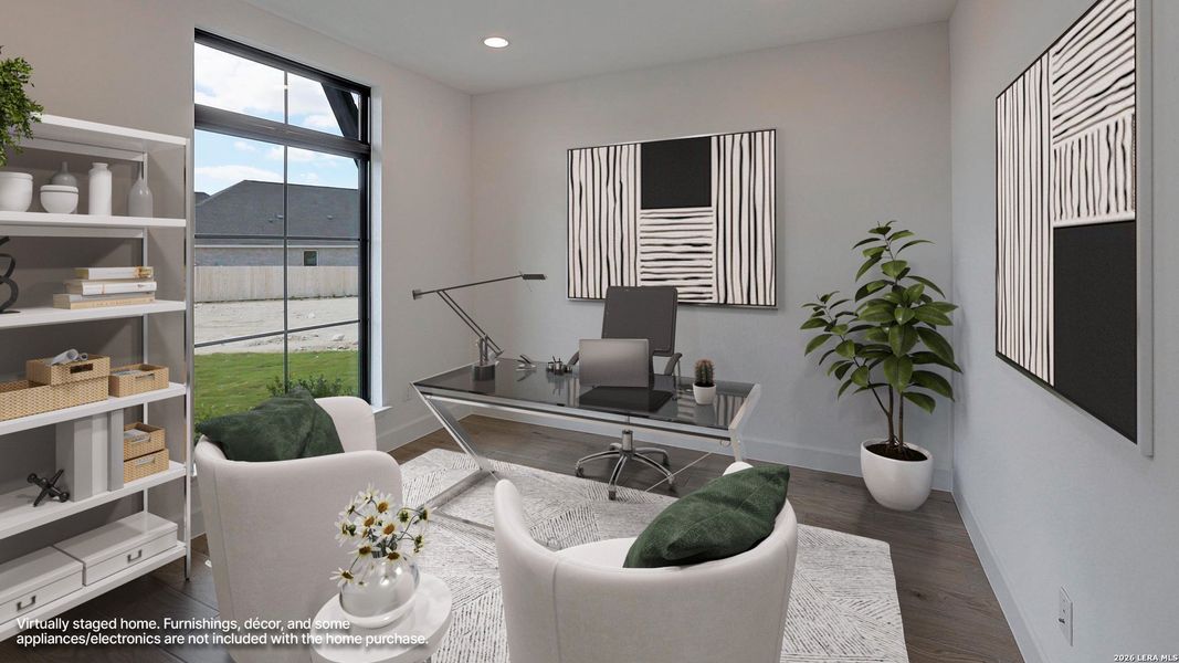 Furnished interior view inside a new home in Ladera, San Antonio (Image 6).