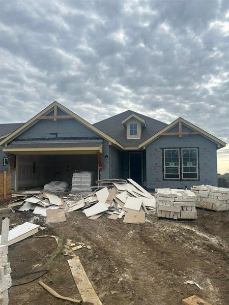 In-progress construction of a new home in Liberty Pointe, Gainesville, TX (Image 3).