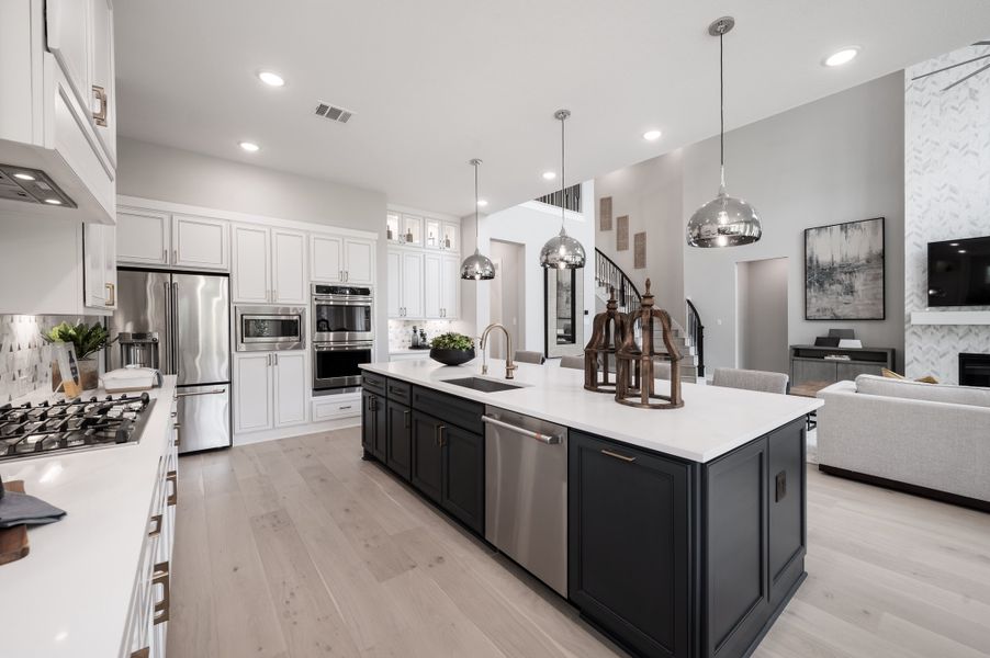 Representative furnished interior of a home built from the Snyder by Tri Pointe Homes in Harvest Green, Richmond (Image 44).