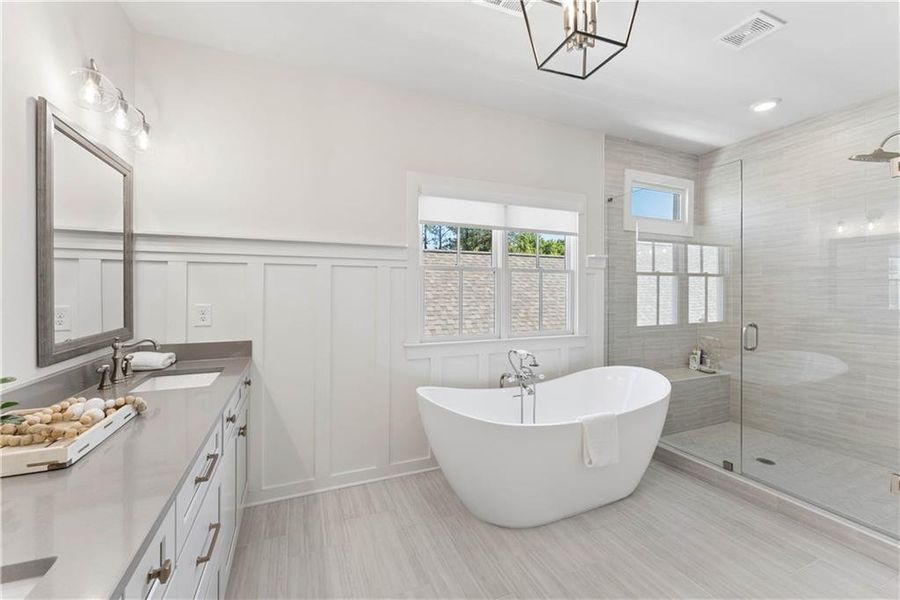 Furnished interior view inside a new home in Crossroads, Milton (Image 36).