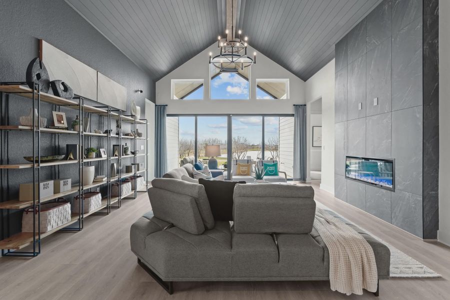 Representative furnished interior of a home built from the Silas by Chesmar Homes in Esperanza 60's, Boerne (Image 4).