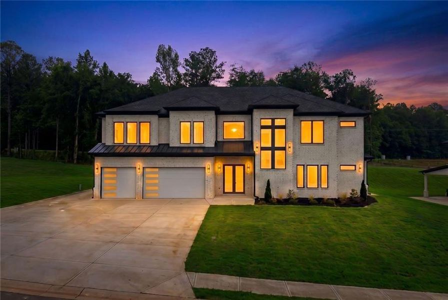 Front exterior of a new home in , Auburn, GA, highlighting curb appeal (Image 28). Front exterior of a new home in , Auburn, GA, highlighting curb appeal (Image 28).