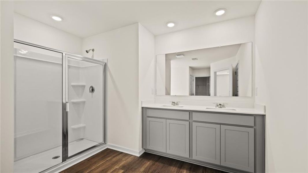 Furnished interior view inside a new home in Inverness at Sugarloaf, Lawrenceville (Image 6). Furnished interior view inside a new home in Inverness at Sugarloaf, Lawrenceville (Image 6).