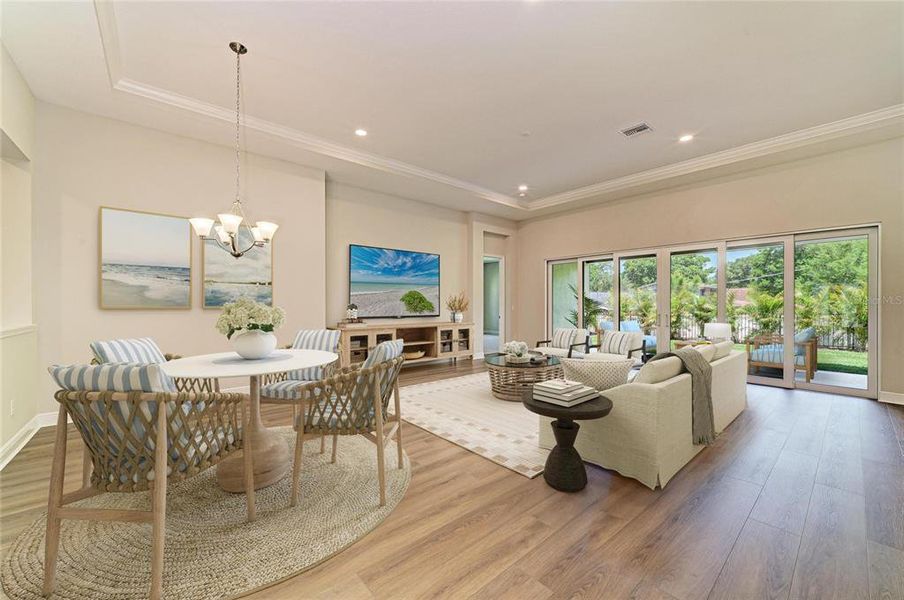 Furnished interior view inside a new home in Crestwood Estates, Valrico (Image 12).