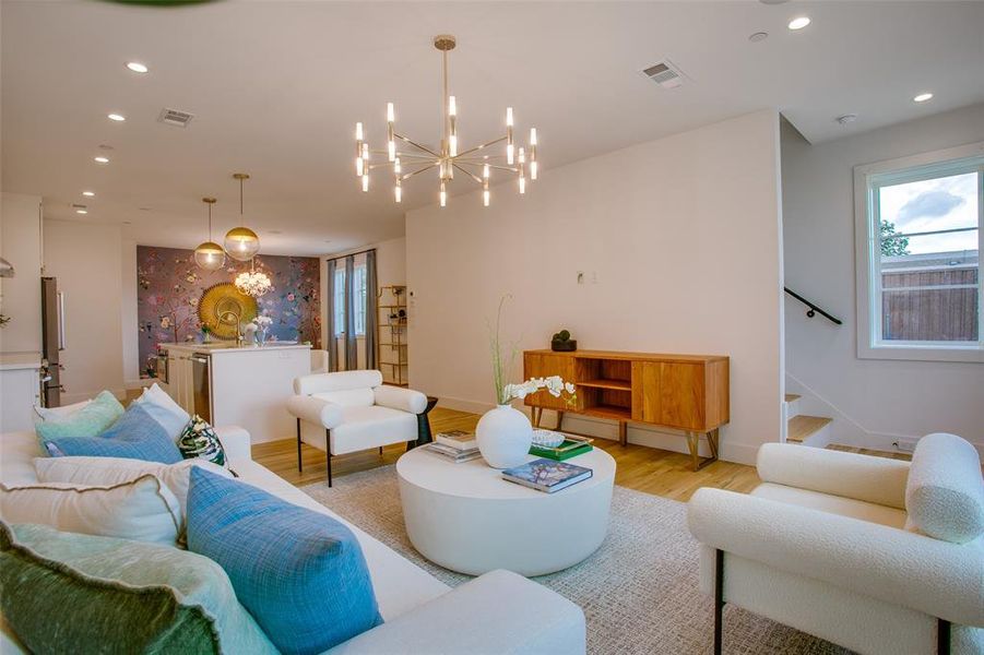 Furnished interior view inside a new home in , Dallas (Image 22). Furnished interior view inside a new home in , Dallas (Image 22).