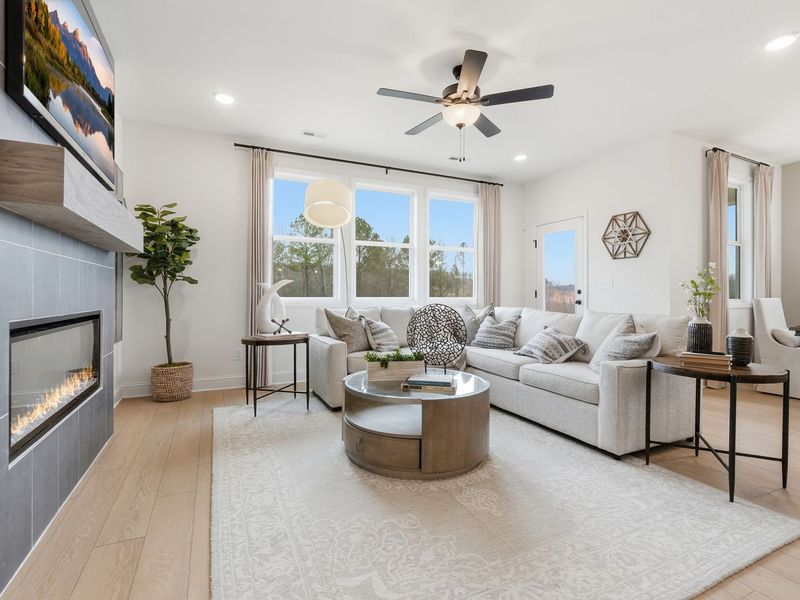 Representative furnished interior of a home built from the The Laurel J by Davidson Homes LLC in Bailey Park, Fayetteville (Image 31).