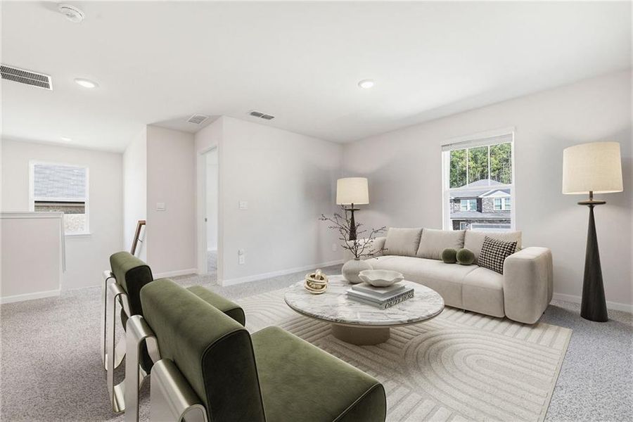 Furnished interior view inside a new home in , Fairburn (Image 14).