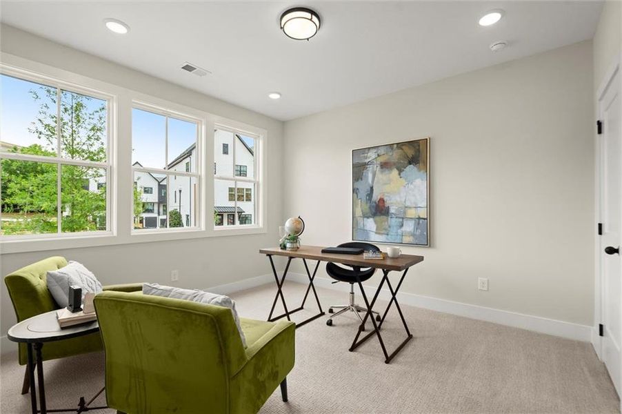 Furnished interior view inside a new home in The Gathering – Alpharetta, Alpharetta (Image 6).