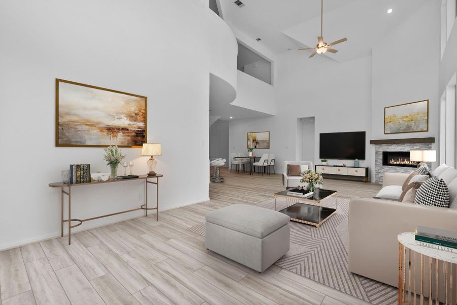 Furnished interior view inside a new home in Pomona, Manvel (Image 5). Furnished interior view inside a new home in Pomona, Manvel (Image 5).