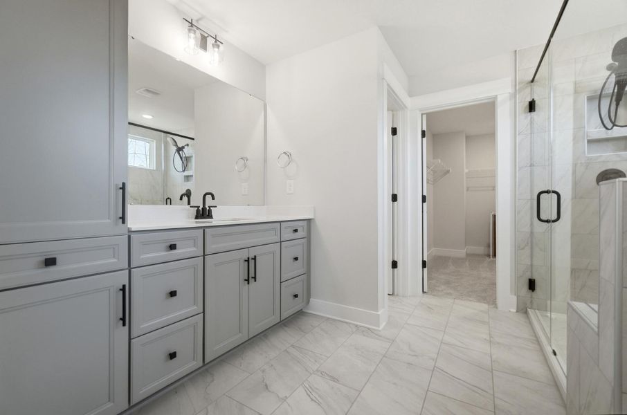 Furnished interior view inside a new home in Enclave at Riverdale, Huntersville (Image 9).