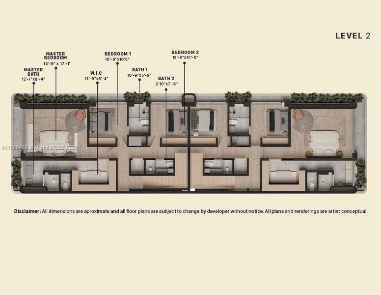 Exterior rendering of this home design in , Miami, FL (Image 3).