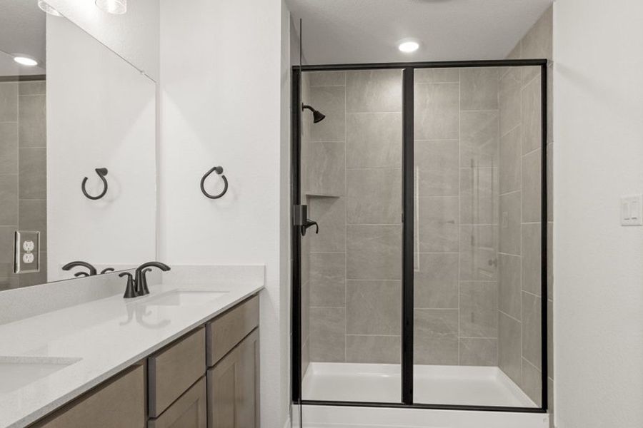 Representative furnished interior of a home built from the Oak by Pacesetter Homes in Blanco Vista, San Marcos (Image 6).