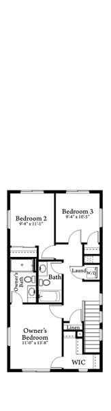 2D floor plan layout for the Caribou by Baessler Homes in Liberty Draw, Evans, CO (Image 4).