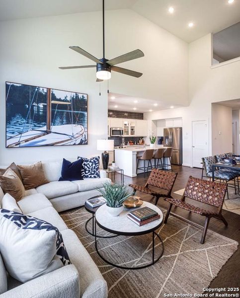 Furnished interior view inside a new home in Venado Crossing, Cibolo (Image 7). Furnished interior view inside a new home in Venado Crossing, Cibolo (Image 7).