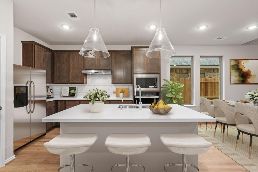 Furnished interior view inside a new home in The Highlands, Porter (Image 7). Furnished interior view inside a new home in The Highlands, Porter (Image 7).