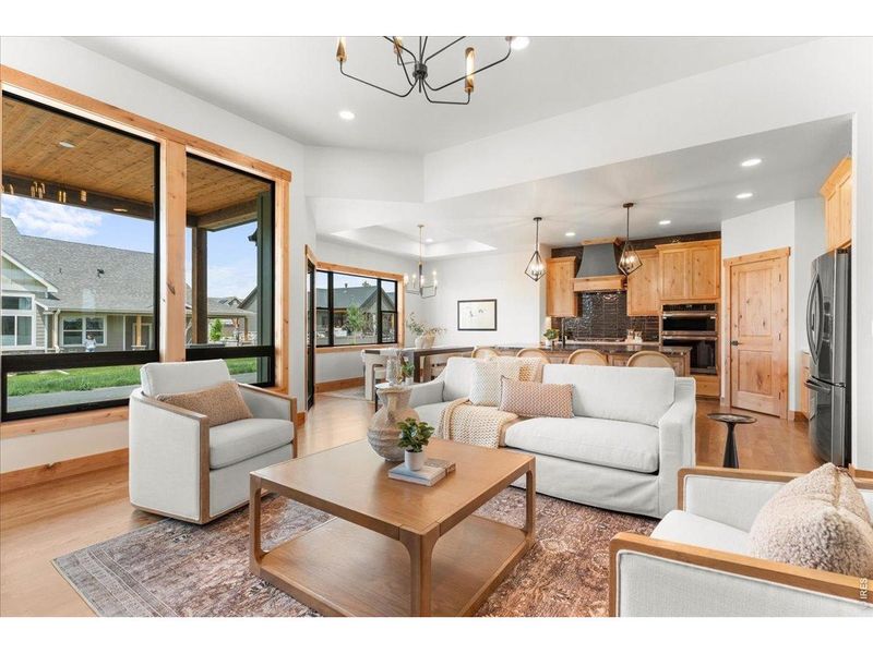 Furnished interior view inside a new home in Harvest Ridge, Berthoud (Image 6).