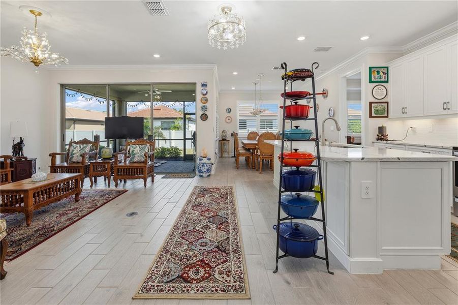 Furnished interior view inside a new home in , Nokomis (Image 10).