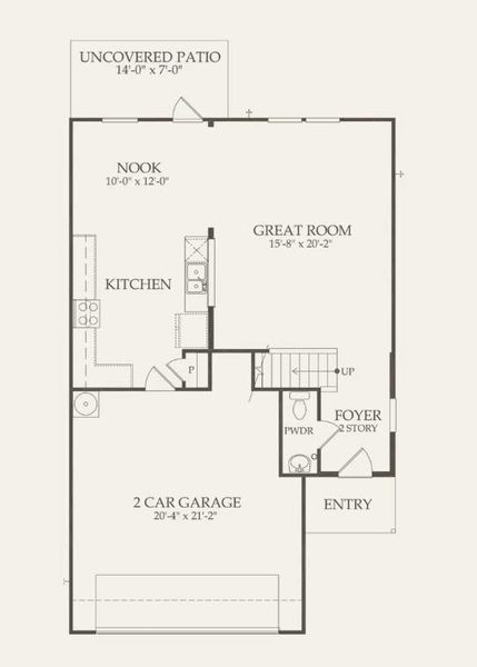 Centex Homes, Springfield floor plan