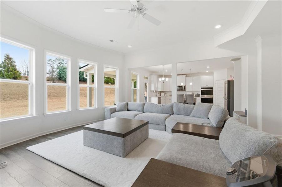 Furnished interior view inside a new home in Water Oak Estates, Lawrenceville (Image 15).