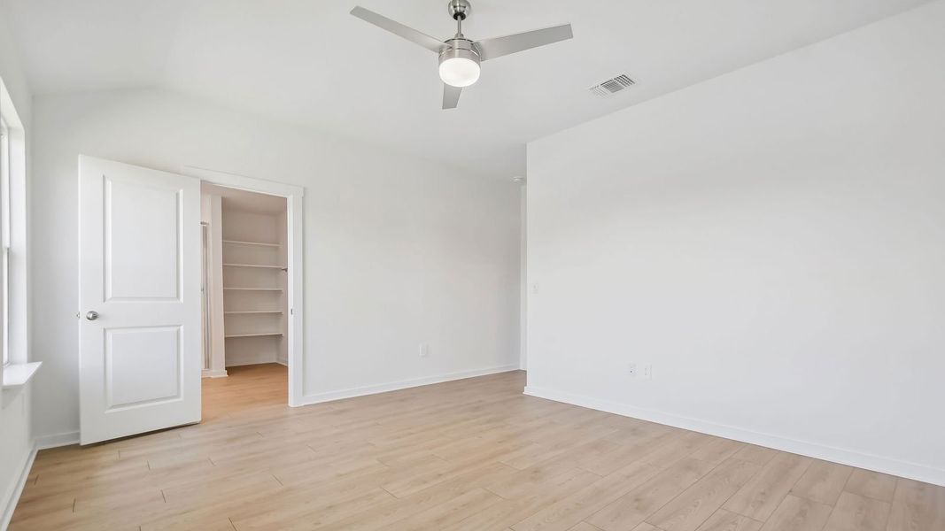 Spacious, unfurnished interior of a new home in Trails at Wildhorse, Austin (Image 36).
