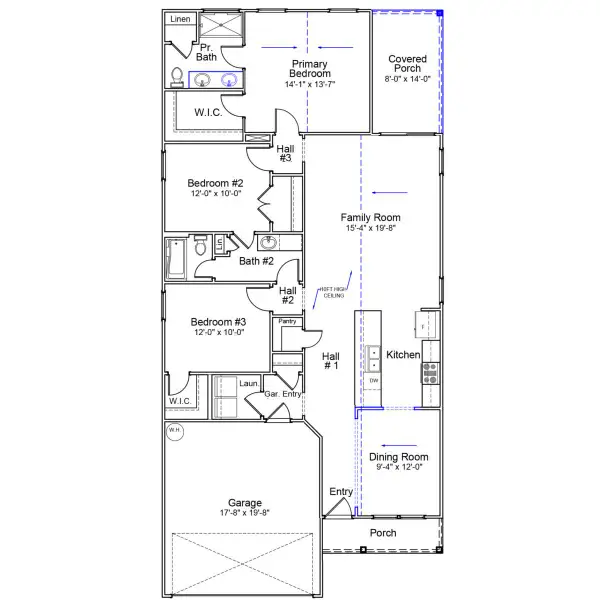 2D floor plan layout of this home in Mayfair Village, Spartanburg, SC (Image 2). 2D floor plan layout of this home in Mayfair Village, Spartanburg, SC (Image 2).