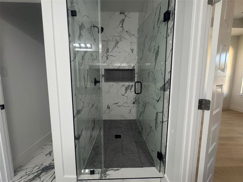 Walk in Shower in Master Bathroom