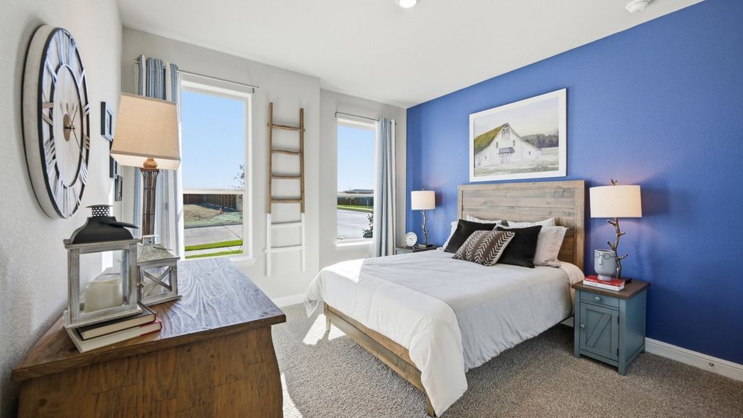 Furnished interior view inside a new home in Bluestem, Rhome (Image 32).