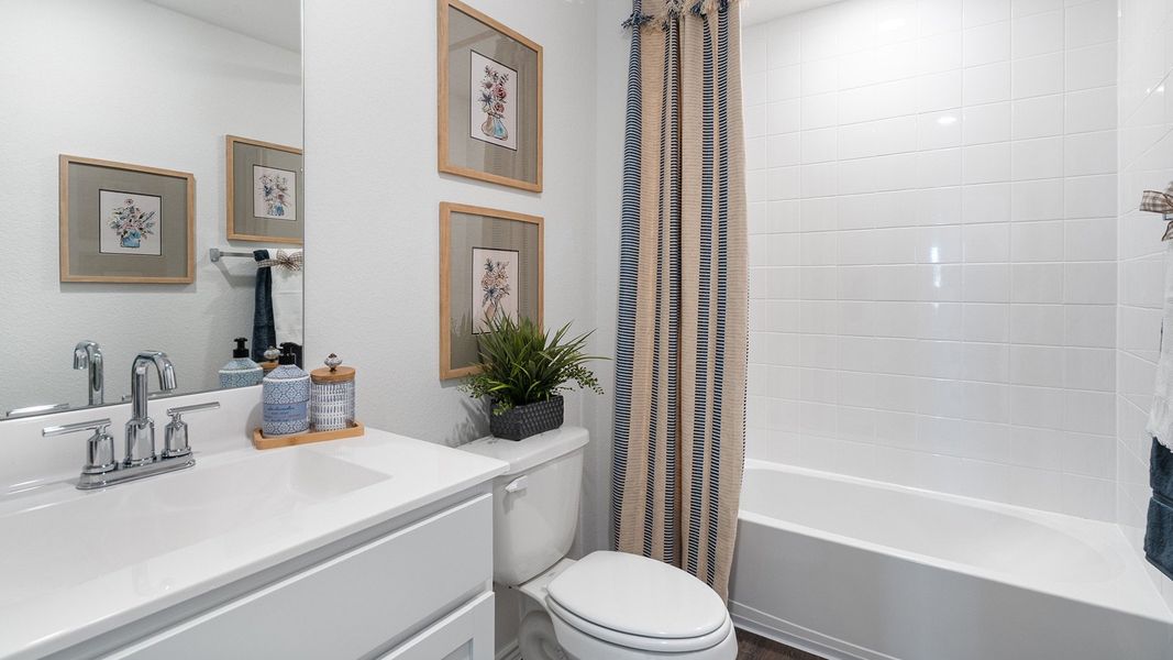 Representative furnished interior of a home built from the The Kendall by D.R. Horton in Talavera, Kyle (Image 32). Representative furnished interior of a home built from the The Kendall by D.R. Horton in Talavera, Kyle (Image 32).