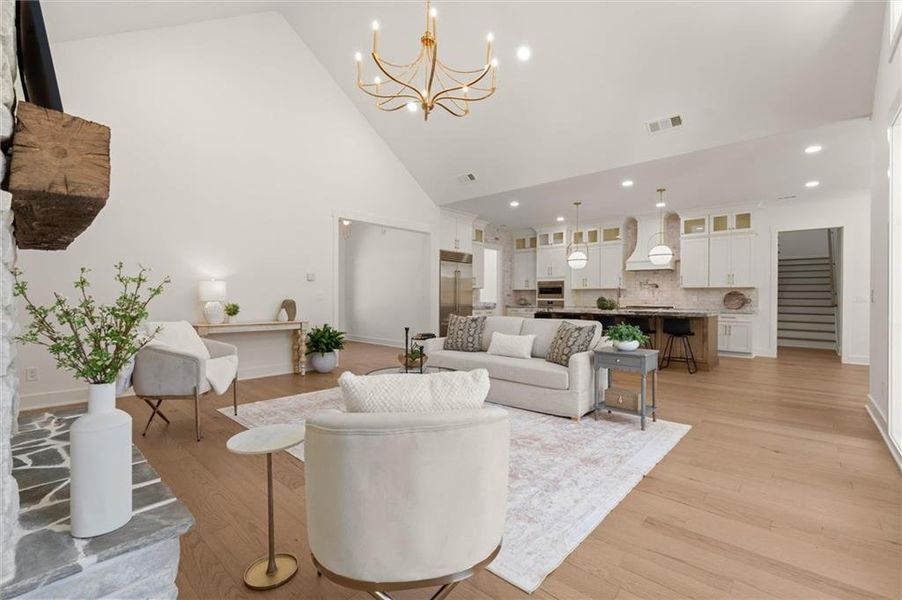 Furnished interior view inside a new home in , Ball Ground (Image 7).