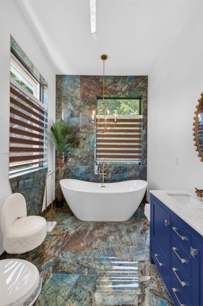 Furnished interior view inside a new home in , Biscayne Park (Image 52).